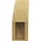Ekena Millwork 5-inch W x 14-inch D x 14-inch H Thorton Rough Cedar Woodgrain TimberThane Knee Brace, Primed BRCUR05X14X14THRRCPR - alternate 5
